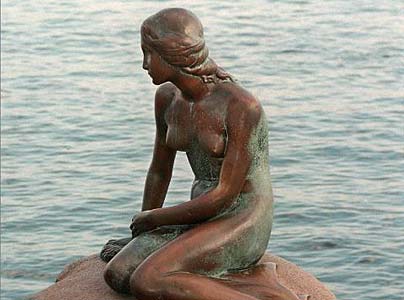 Hans Christian Andersen, The Little Mermaid Copenhagen Denmark - Den lille havfrue København