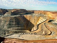 Pit gold mine in Kalgoorlie, Australia
