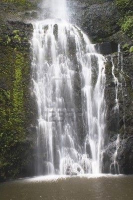 waterfall hana maui hawaii usa